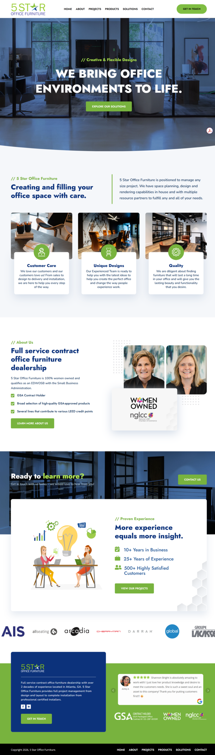 5 Star Office Furniture website